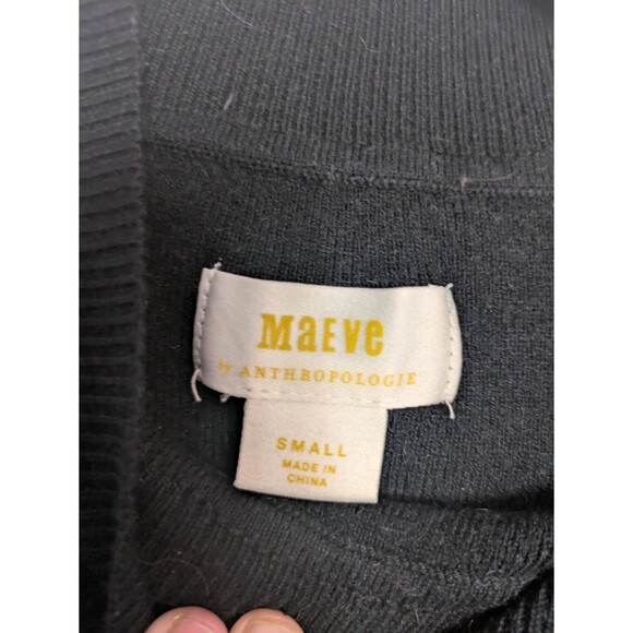 Maeve Anthropologie Striped Mock-Neck Sweater Tee Size Small - Picture 4 of 6
